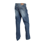 Men's Mid Rise Regular Straight Jean Pants (180° Expandable Waistband)