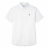 Men's Short Sleeves Cotton Oxford Shirt