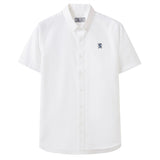 Men's Short Sleeves Cotton Oxford Shirt