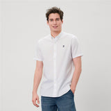 Men's Short Sleeves Cotton Oxford Shirt