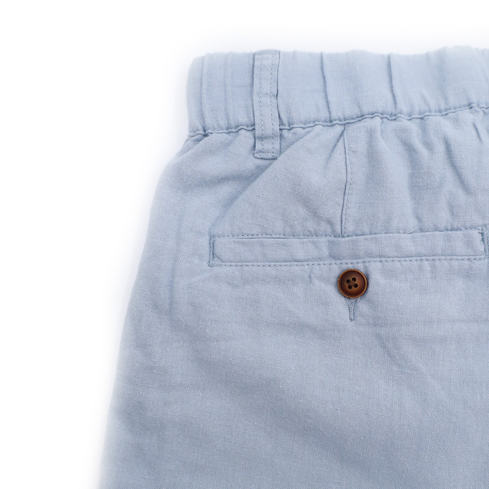 Men's Cotton Linen Mid-rise Bermuda Shorts Pants