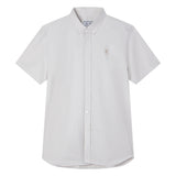 Men's Short Sleeves Cotton Oxford Shirt