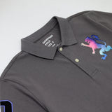 Men's 3D Lion Embroidery Polo