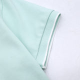 Women's Cotton Lycra Slim Fit Short Sleeve Polo