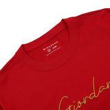 Men's Cotton Crew Neck Slim Logo Tee