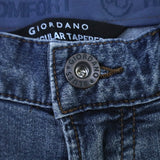 Men's Mid Rise Regular Tapered Jean Pants (180° Expandable Waistband)