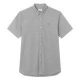 Men's Short Sleeves Cotton Oxford Shirt