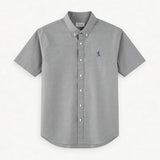 Men's Short Sleeves Cotton Oxford Shirt