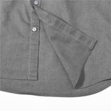 Men's Short Sleeves Cotton Oxford Shirt