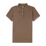 Women's Cotton Lycra Slim Fit Short Sleeve Polo