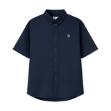 Men's Short Sleeves Cotton Oxford Shirt