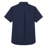 Men's Short Sleeves Cotton Oxford Shirt