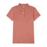 Women's Cotton Lycra Slim Fit Short Sleeve Polo