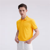 Men's Cotton Lycra Short Sleeve Polo