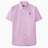 Men's Short Sleeves Cotton Oxford Shirt