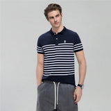 Men Stripe Polo