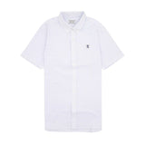 Men's Short Sleeves Cotton Oxford Shirt