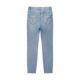 Women's Denim High Rise Slim Tapered Jeans