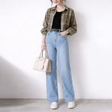 Women's High Rise Regular Straight Jeans