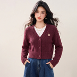 Women V Neck Cardigan