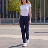 Women's Mid Rise Slim Tapered Pants