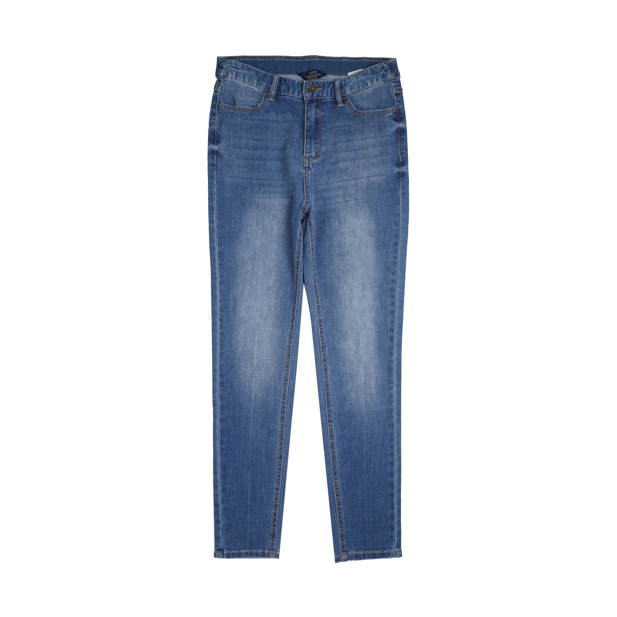 Slim Tapered Pants Mid Rise Giordano Skinny Jeans GIORDANO Women