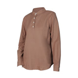 Women's Simple Henley Collar Shirt