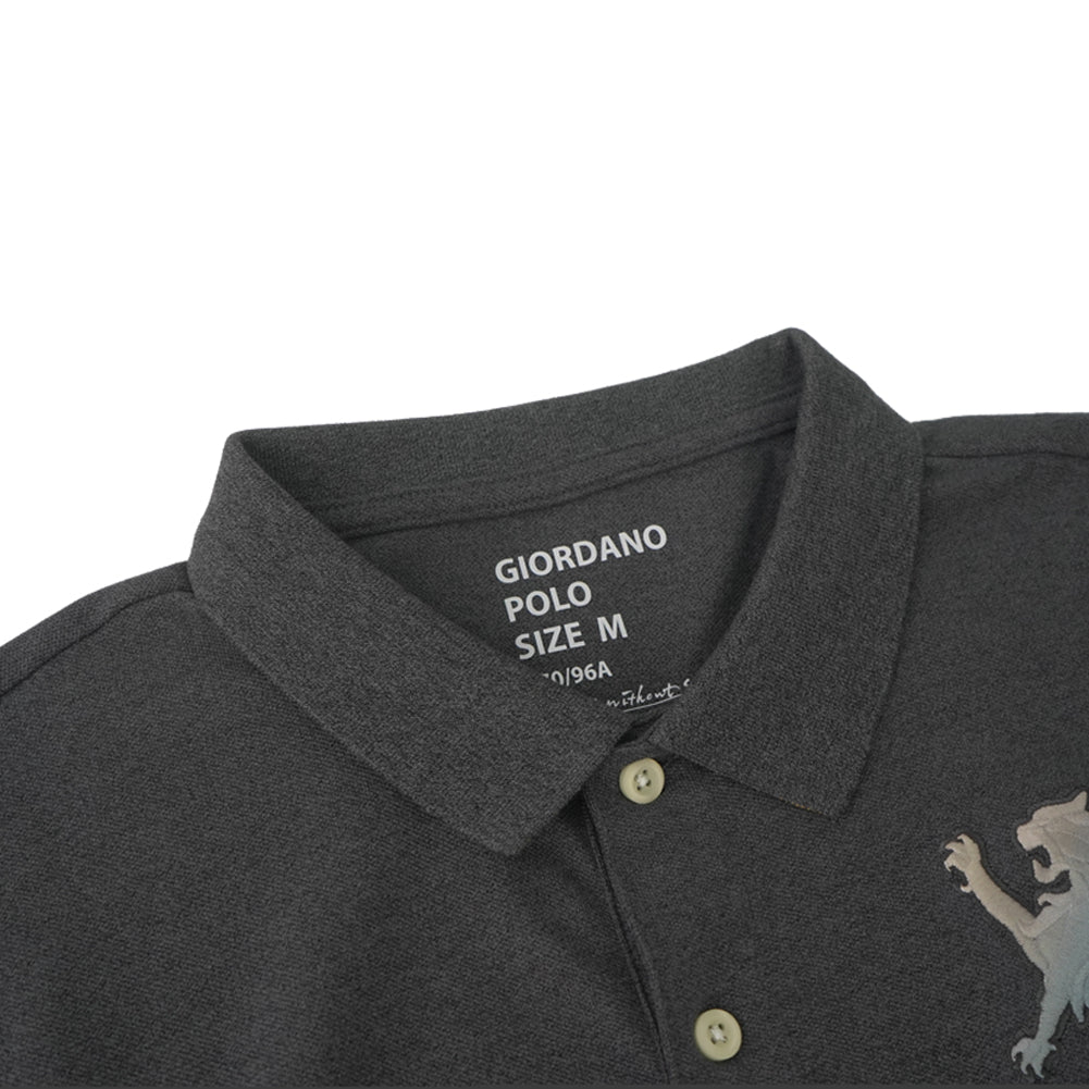 Men\'s Polo – Myanmar Embroidery Giordano 3D Lion